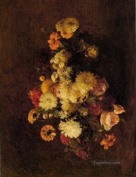 Bouquet of Flowers3 Henri Fantin Latour Oil Paintings